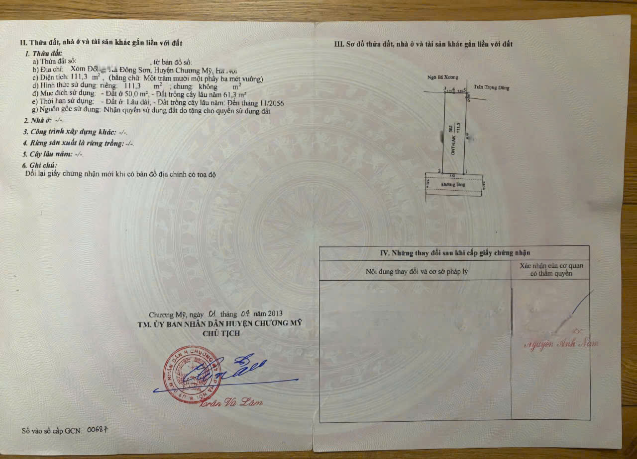 Chính chủ bán đất Xóm Đồi, xã Đông Sơn, Chương Mỹ, Hà Nội 113m chưa đến 4 tỷ Chính chủ bán đất Xóm Đồi, xã Đông Sơn, Chương Mỹ, Hà Nội 113m chưa đến 4 tỷ